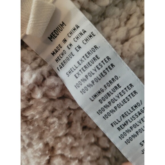 Thread & Supply Womens Size Medium Reversible Sherpa Vest Full Zip Dusty Pink - Picture 6 of 7